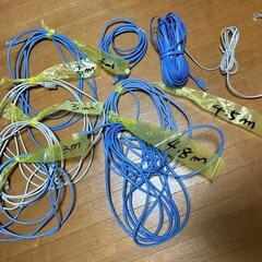 【０円】LANケーブル　3m×４本　4.5ｍ×1本　　その他　セットの画像