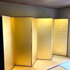 金屏風　特大 高さ181cm 和室インテリア 和風 