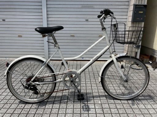 【20インチ自転車】大人用　6段変速　LEDオートライト付　鍵新品、スペアキーあり　若林自転車　唐崎店　SALE中❗️