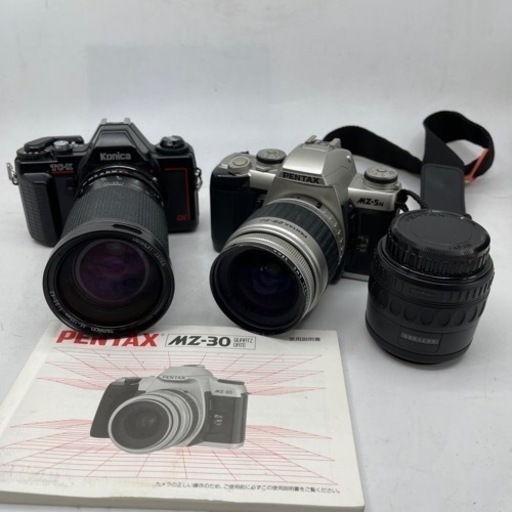KONICA TC-X PENTAX MZ-5n フィルム一眼レフカメラ　2台