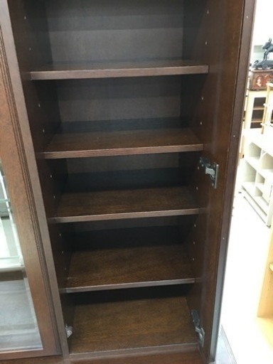 照明付き　カップボード　ディスプレイラック　良品　