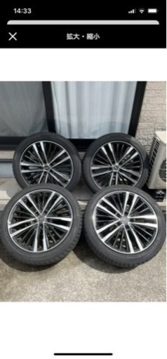 【引取限定】バリ山 AME シャレン 18インチ アルミ ホイール 4本セット