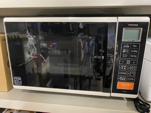 TOSHIBA オーブンレンジ ER-YK3 2017年式 17L フラット型 横開き