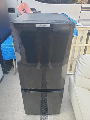 三菱 MITSUBISHI ノンフロン冷凍冷蔵庫 MR-P15C-B 2018年製 146L 2ドア 右開き ブラック\n\n