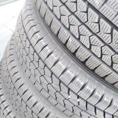 軽トラ 冬用【軽トラック】☆美品☆12インチ 冬 エブリィ キャリー ハイゼット バモス サンバー 145R12 LT【富山】145/80R12 LT 6PR  6プライ 中古4本 スタッドレスの画像