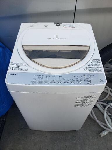 東芝 全自動洗濯機 7kg AW-7G3\n\n2016年製