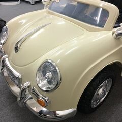 電動乗用ラジコン ドイツオールドタイプ クリーム色 Porsche（ポルシェ） ドイツオールドスポーツカータイプ 電動