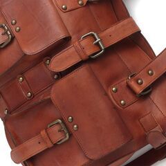 牛革2WAY大容量ユニセックスショルダーバッグ・ハンドバッグ Cow