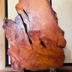 希少！一点物★木彫　衝立　虎と竹　天然無垢材　一枚板　アンティーク　の画像