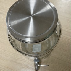 5Lドリンクサーバー IKEA ガラス　の画像