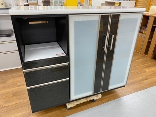 R482 NITORI キッチンカウンターポスティア、ブラウン 幅120cm 美品