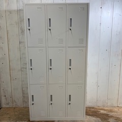 ロッカー W×900 D×390 H×1800mm 9室(3列3...