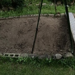 硬い土を耕す+二袋半土を入れる+畑周りの芝生の処理　2m×5m  - 手伝って/助けて