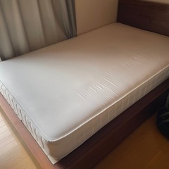 【原価15万円】MUJI ベッドセット 超高密度ポケットコイルマットレス・セミダブル　