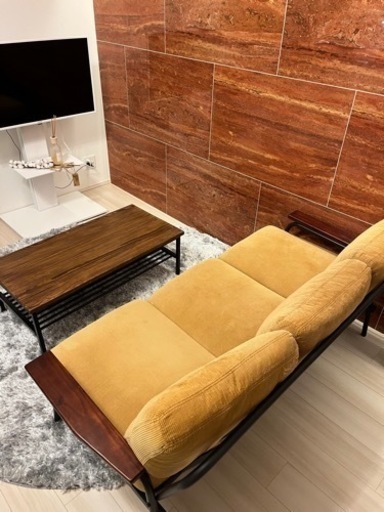 【ほぼ新品です】3人掛け用ソファ