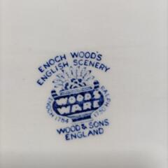 【最終値下げ】ウッドサンズ　ウッド＆サンズ　絵皿　未使用　レトロ　食器　皿　洋風画　西洋画　ディスプレイ　ヴィンテージ食器の画像