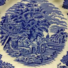 【最終値下げ】ウッド＆サンズ　ウッドサンズ　絵皿　未使用　レトロ　食器　皿　洋風画　西洋画　ディスプレイ　ヴィンテージ食器の画像