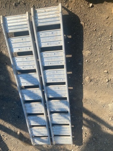 アルコック農機6尺用歩行型　NAS-0605M-25積載500kgアルミブリッジ二本セット12kg