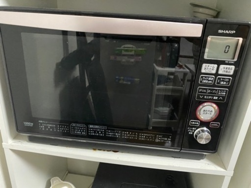 [9/17-21] 引き取り希望シャープ 過熱水蒸気オーブンレンジ 23L ブラック