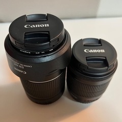 CanonレンズセットEF-S 18-55mm F3.5-5.6とEF-S 55-250ｍｍ F4-5.6純正望遠の画像