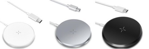 ワイヤレス充電器 15W/10W/7.5W/5W 【Qi認証】【PSE認証済み】 USB-C接続 ワイヤレスチャージャー 磁気充電