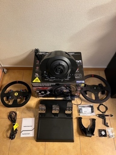 【値下げました】T300 Alcantara Edition おまけ付き、改造品の為ジャンク扱い   （検索用：ハンコン、スラストマスター、ファナテック）