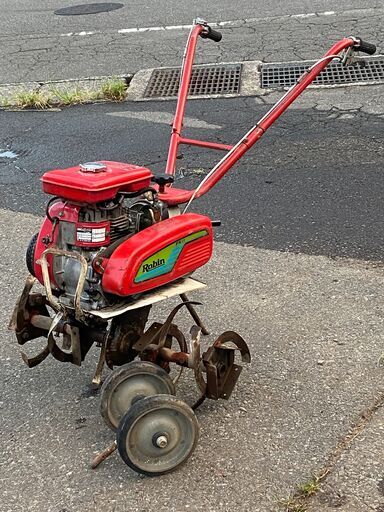 現物確認歓迎 アフターケアも安心 古いがしっかり整備 家庭菜園初心者向き 富士スバル ロビン 2.3馬力 耕運機 PR11 前進/後進可能 移動輪付
