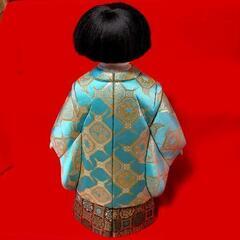 木目込み 市松人形 一対の画像