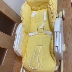 ハイチェアー　新生児ベビーベッド代用の画像