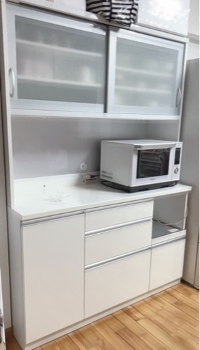 【お取引先決定済】（美品）ニトリ 食器棚 タンス ホワイト