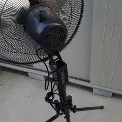 業務用 扇風機 羽 アルミ ファン ハイスタンド扇 ブラックの画像