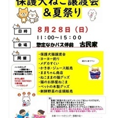 保護犬猫譲渡会&夏祭り