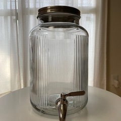5Lドリンクサーバー IKEA ガラス　の画像