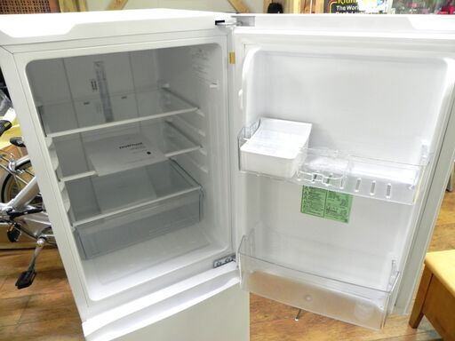 アマダナ 2ドア冷蔵庫 2020年製 154L AT-RF150-WH ホワイト キッチン家電 amadana 100Lクラス 100