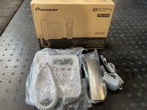 Pioneer TF-VR25SE3 コードレス電話機 親機 新品 美品 留守番電話機