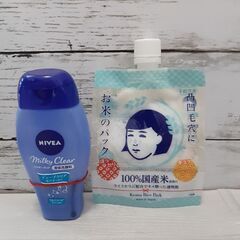 【差し上げます】　ビオレ液体洗顔、米パック