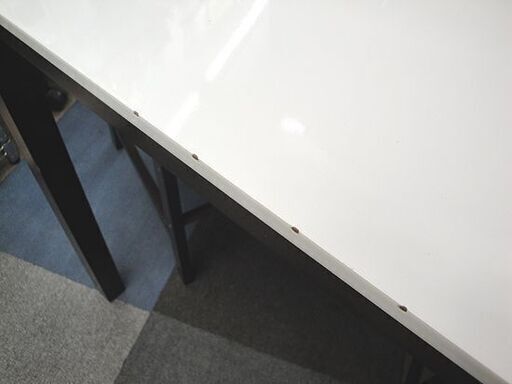 ☆ 2人掛け ダイニングテーブルセット 幅750×奥行750×高さ710mm チェア×2脚 ホワイト×ブラウン 札幌 東区 北20条店
