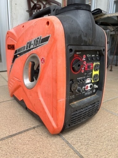 キャンプ　アウトドアにインバーター発電機　GV16i