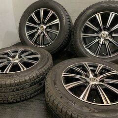 【YOKOHAMA ice GUARD G075 225/65R17】スタッドレス【Weds RiZLEY ライツレー 17インチ 7J5HPCD114.3+53】バリ溝 CX-5等　(VTM587) クレジットカード QRコード決済可能