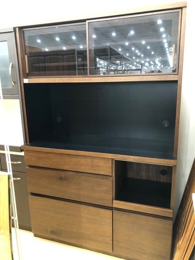 レンジボード　ガラス扉