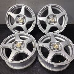 Weds Treffer ウェッズ トレファー 社外ホイール 13インチ 5J4HPCD100+36 ヴィッツ パッソ プロボックス等　(VHO330)クレジットカード QRコード決済可能