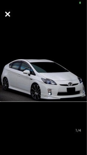 30プリウス　前期　シルバー　塗装品　ハーフエアロ3点セット＋デイライト　フロントハーフエアロ　サイドステップ　リアハーフエアロ