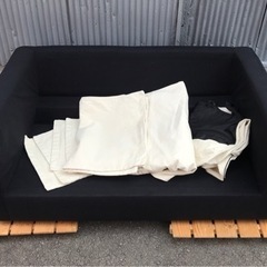 2人掛けソファ　洗えるカバー付きの画像