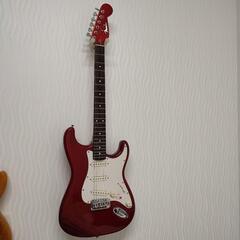 ☆程度良☆ カスタムストラト 赤色 エレキギター Fenderロゴ入り