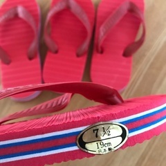 ビーチサンダル 19cm ２足セットの画像
