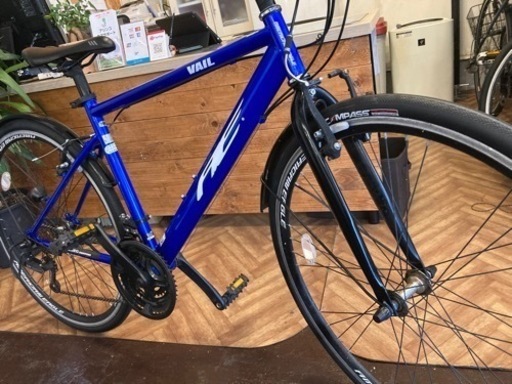 【タイヤ・チューブ新品！AMERICAN EAGLE】700×28c 18段変速　クロスバイク　ブルー