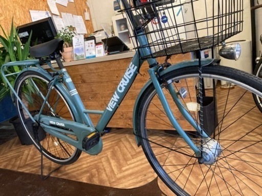 LEDオートライト】27インチ自転車 スモーキーブルー