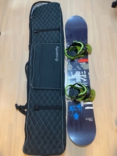 スノーボード+ビンディング+ケース ROME ローム AGENT 152cm