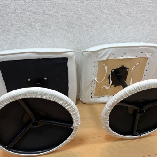 【お譲り先決まりました】オットマン付きチェア 2脚セット