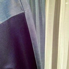 【極美品】定価60,000円 カーテンセット(ネイビー)の画像